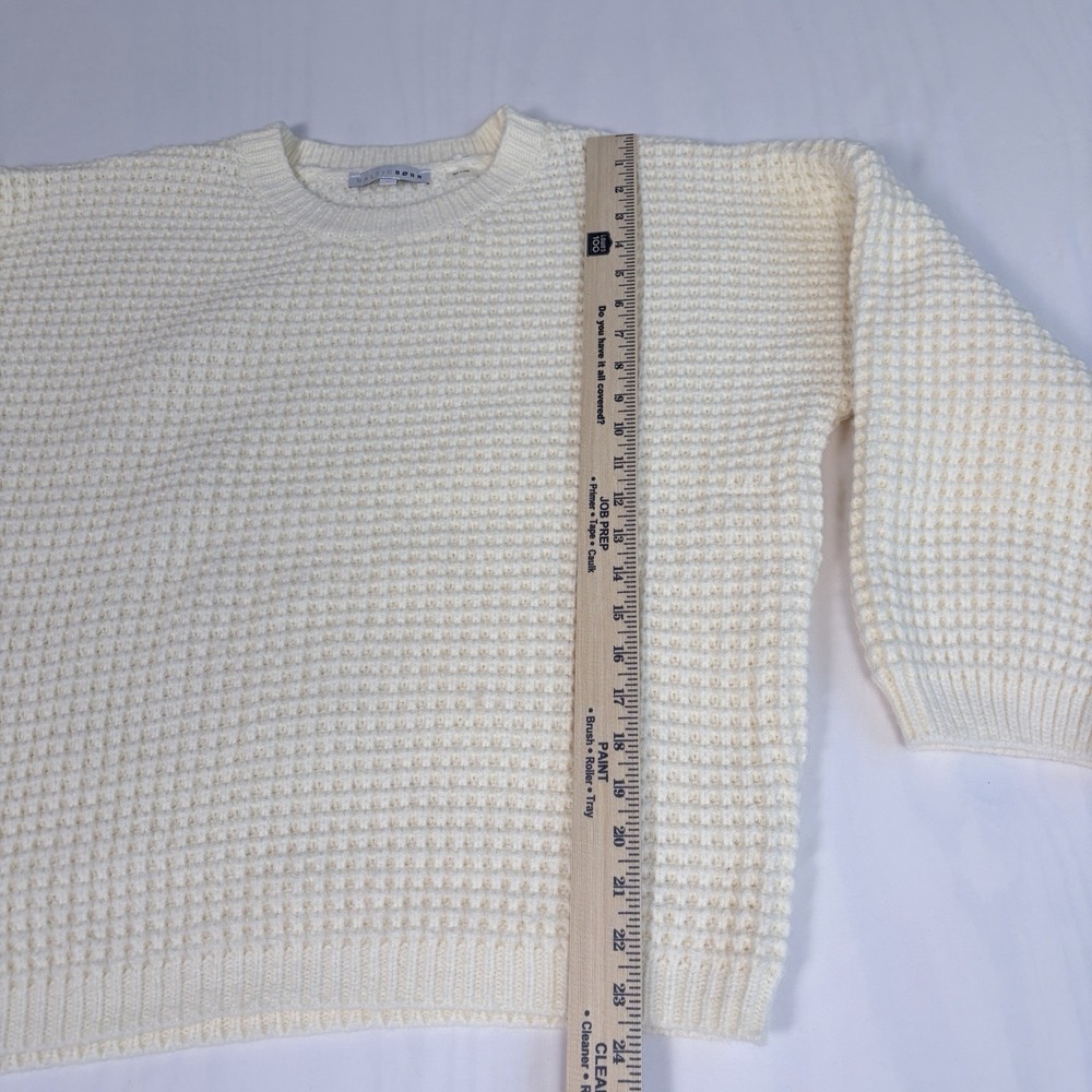 Baltic Born Womens Large Knit Sweater Cream Cottagecore Chic Romantic Oversized - Picture 4 of 7